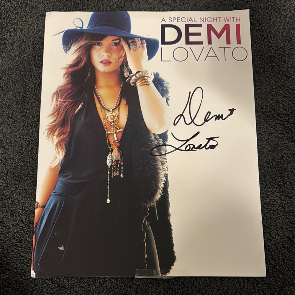 Demi Lovato Signed Poster